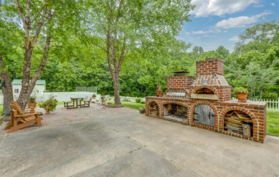 3014 Forge Road Outdoor Fireplace